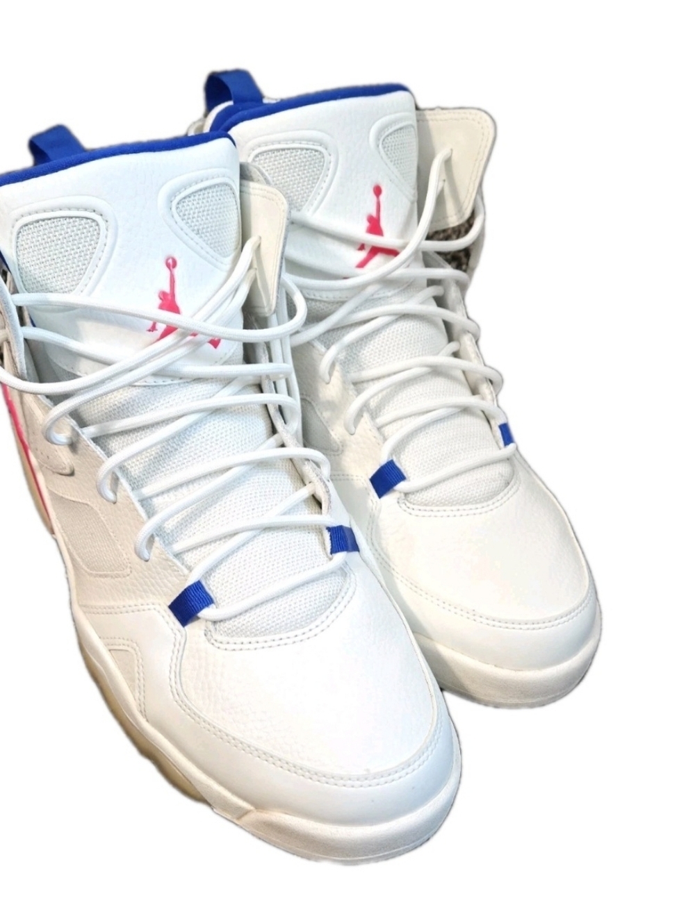 Jordan Flight Club 91 Men’s Basketball Shoes US Men's Size 11.5 Sail/Pink/Blue - Picture 3 of 13